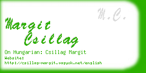 margit csillag business card